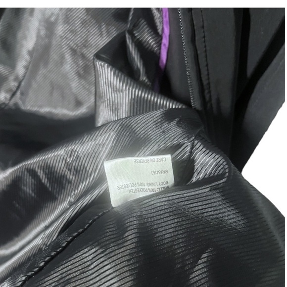 EUC Calvin Klein Long Black Removable Hooded Jacket Size M - Picture 8 of 10